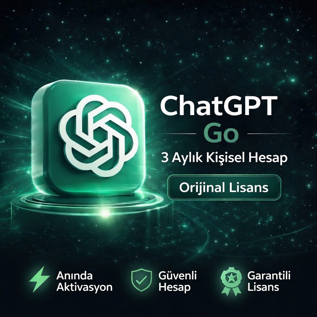 ChatGPT Go 3 Aylık Kişisel Hesap – %55 İndirimli Ekonomik Paket