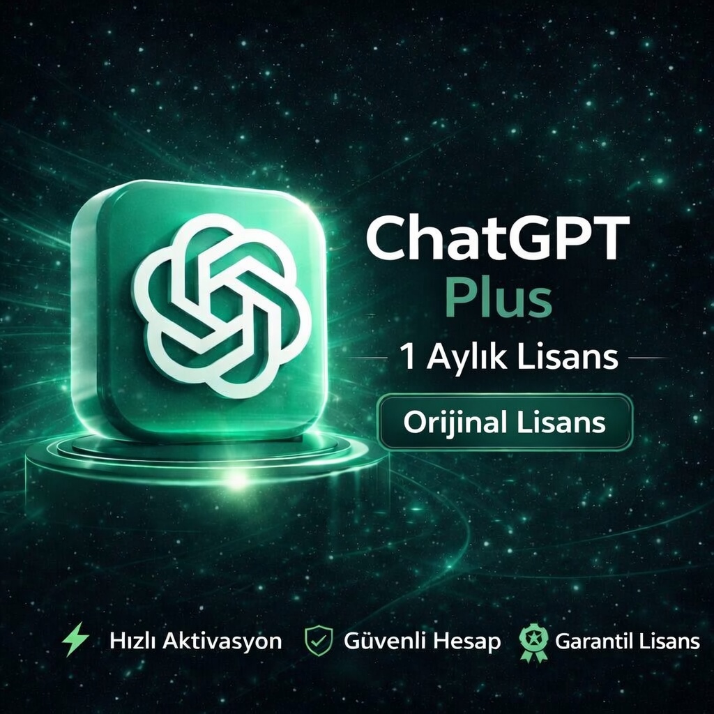ChatGPT Plus 1 Aylık Orijinal Lisans – GPT-5.4 Pro ve Codex Erişimi