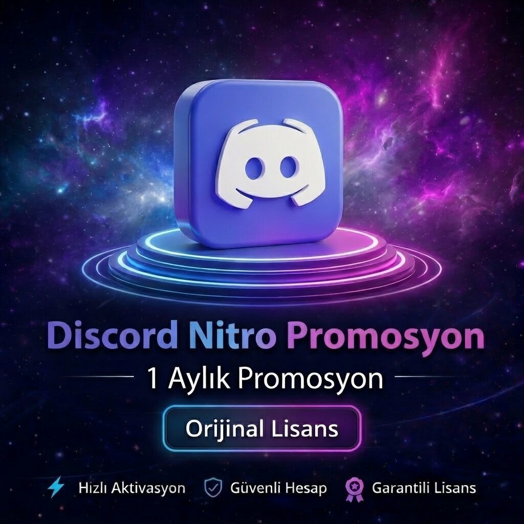 Discord Nitro 1 Aylık Promosyon – Hızlı Aktivasyon & Full Özellik