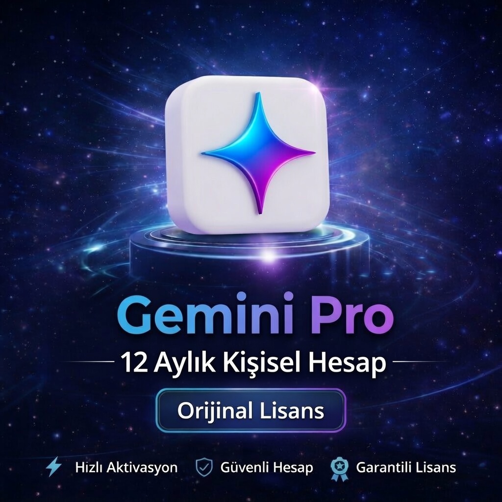 Gemini Pro Kişisel Hesap 12 Aylık – Orijinal Lisans ve Hızlı Teslimat