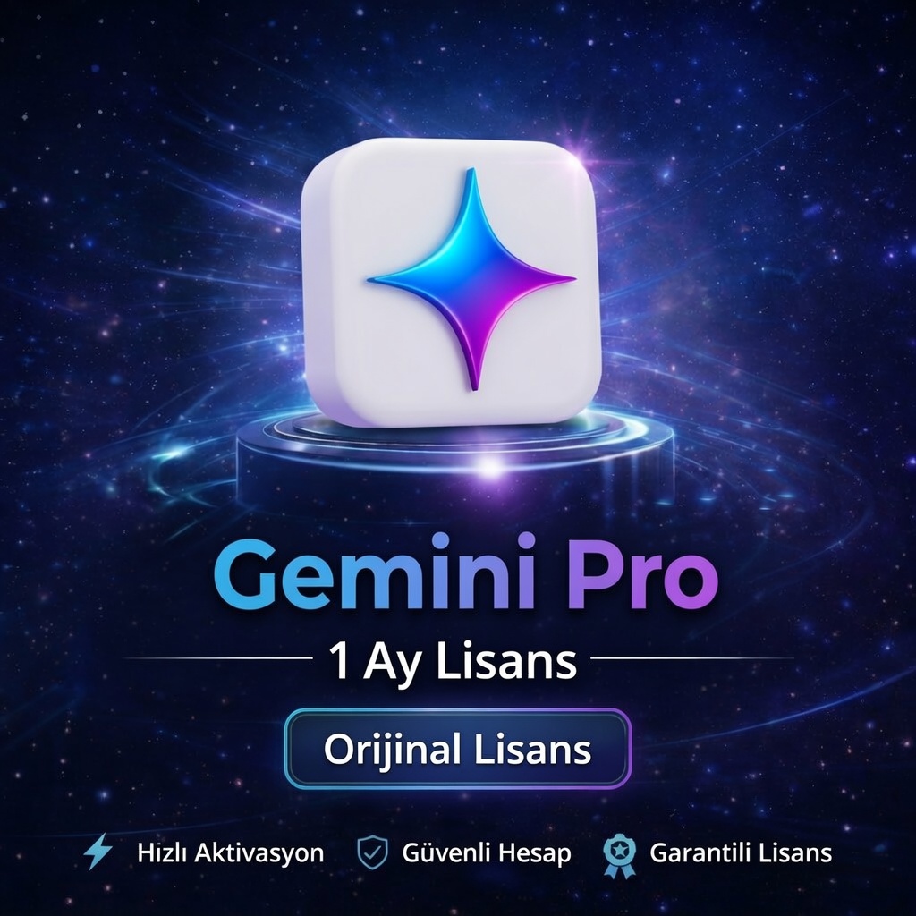 Gemini Pro: 1 Aylık Orijinal Lisans